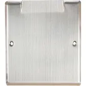 Schlosser Js Abdeckung Mit Schrauben,1-Fach Chrom-Nickel-Stahl,Mattiert