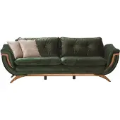 Xl Moebel Gmbh Grüner Designer Polstersofa 3-Sitzer Wohnzimmer Dreisitzer Textil Couch Sofa