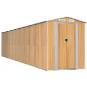 Syfax Capanno Giardino Marrone Chiaro 192x938x223 cm Acciaio Zincato