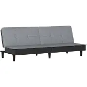 Syfax Divano Letto Grigio Chiaro in Tessuto