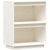 Syfax Mobile Consolle Bianco 60x34x75 cm in Legno Massello di Pino
