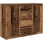 Syfax Credenza con Cassetti Legno Antico 100,5x35x76 cm in Truciolato