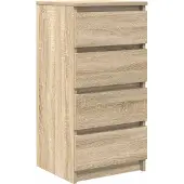 Syfax Credenza Rovere Sonoma 37,5x35x76 cm in Legno Multistrato