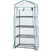 En.casa Serra 'Chaam' con 4 ripiani 158x69x49cm Bianco