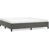 Syfax Giroletto senza Materasso Grigio Scuro 200x200 cm Velluto