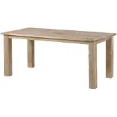 MASSIVMOEBEL24.DE MASSIVMOEBEL24 | Esstisch Mango 200x100x76 beige lackiert RAILWAY