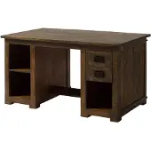 MASSIVMOEBEL24.DE | Schreibtisch Mango 140x80x76 braun lackiert RAILWAY #461