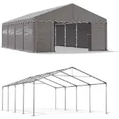 Das Company Tenda del magazzino estivo 4x8 Grigio SUMMER MPE