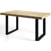 Alpi Möbel Tavolo da Pranzo industriale, 120-220x80x77 cm, Artisano