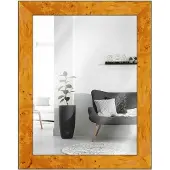 MendeFrames Specchio da parete H14E Legno Radice chiaro 50x60 cm