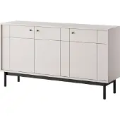 3Xeliving Comodino: Cachemire/Nero, 53,5 x 39 x 83,5 cm