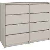 BDW , cassettiera, credenza soggiorno, 120x100cm, cashmere
