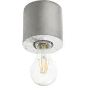 Sollux Lampada da soffitto SALGADO in cemento 1xE27 15W calcestruzzo 10x10x10cm
