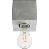 Sollux Lampada da soffitto ARIZ in cemento 1xE27 15W calcestruzzo 10x10x10cm