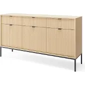 3Xeliving Kommode, Eiche Vicenza, 154 x 83 x 39 cm