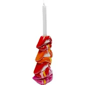 Kare Candeliere Lips, altezza 30 cm, poliresina, rosso