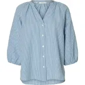 Selected Camicia Con Maniche A 3/4 Donne Blu 44