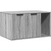 vidaXL Lettiera Grigio Sonoma 80x50x45 cm Materiale a base di legno