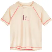 Playshoes Protezione dai raggi UV écru / petrolio / rosa