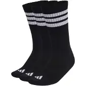 Adidas Calzino sportivo '3-Stripes Cushioned Crew Socks 3 Pair' nero / bianco / offwhite
