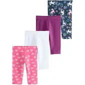 Next Leggings navy / lilla / rosa / bianco