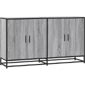 Syfax Credenza Grigio Sonoma 134x35x76 cm in Truciolato