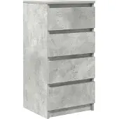 Syfax Credenza Grigio Cemento 37,5x35x76 cm in Legno Multistrato