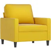 Syfax Poltrona Giallo 60 cm Velluto
