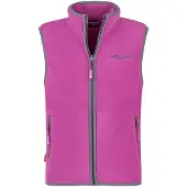 TROLLKIDS Kid's Arendal Vest Gilet in pile Bambini (110, fuchsia)