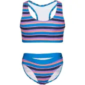 TROLLKIDS Girl's Kvalvika Bikini Bikini Bambini (128, blu)