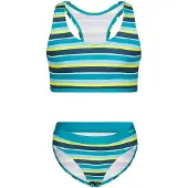 TROLLKIDS Girl's Kvalvika Bikini Bikini Bambini (104, turchese)