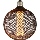 Searchlight Lampadina LED E27 Mesh 3,5W 1.800K Ø12cm nero