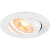 SLV Lampada da incasso a soffitto New Tria, bianco, alluminio, Ø 8,2 cm