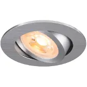 SLV Lampada da incasso a soffitto New Tria, alluminio, alluminio, Ø 8,2 cm
