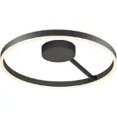 SLV plafoniera LED One, Ø 60 cm, nero, metallo, CCT