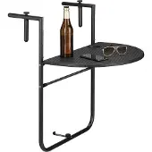Relaxdays Tavolo da balcone pieghevole Bastian, rd0054