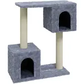 Syfax Albero per Gatti con Tiragraffi in Sisal Grigio Chiaro 60 cm