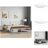 vidaXL Giroletto con testata in metallo bianco 183x213 cm - Letti & reti