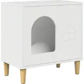 Syfax Casa per Gatti Bianco Lucido 51 x 30 x 52 cm