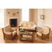 AEA Klassischer Sessel Leder 1 Sitzer Couch Sofa Polster Einsitzer 1er Fernseh