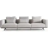 AEA Wohnzimmer Design Sofagarnitur 4-Sitzer Couch Weiß Polstersofa