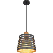 Globo Lampada a sospensione Ablona, Ø 25 cm, nero/dorato, metallo