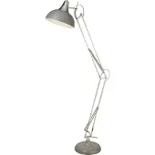 Searchlight Piantana Goliath, grigio, metallo, E27, 170 cm, regolabile
