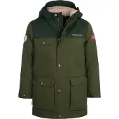 TROLLKIDS Kid's Gudvangen Jacket Parka Bambini (176, olivia/verde)