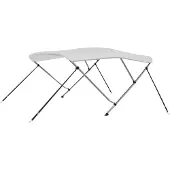 Syfax Bimini di Prua con Tendalino a 3 Archi Bianco 183x196x137 cm