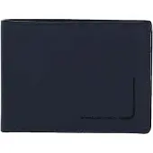 Piquadro Portafoglio pelle portachiavi blu — Portafoglio