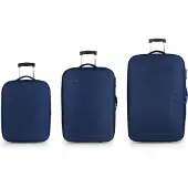 Gabol Orbit 2 ruote Set di valigie 3 pezzi espandibile blu