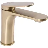 REA Rubinetto da Lavabo Marco Brush Gold Low