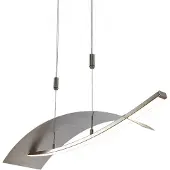 LUCANDE Lampada LED a sospensione Marija, 91 cm, argento, dimmerabile
