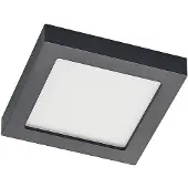 PRIOS Plafoniera Alette, nera, 18 W, CCT, dimmerabile